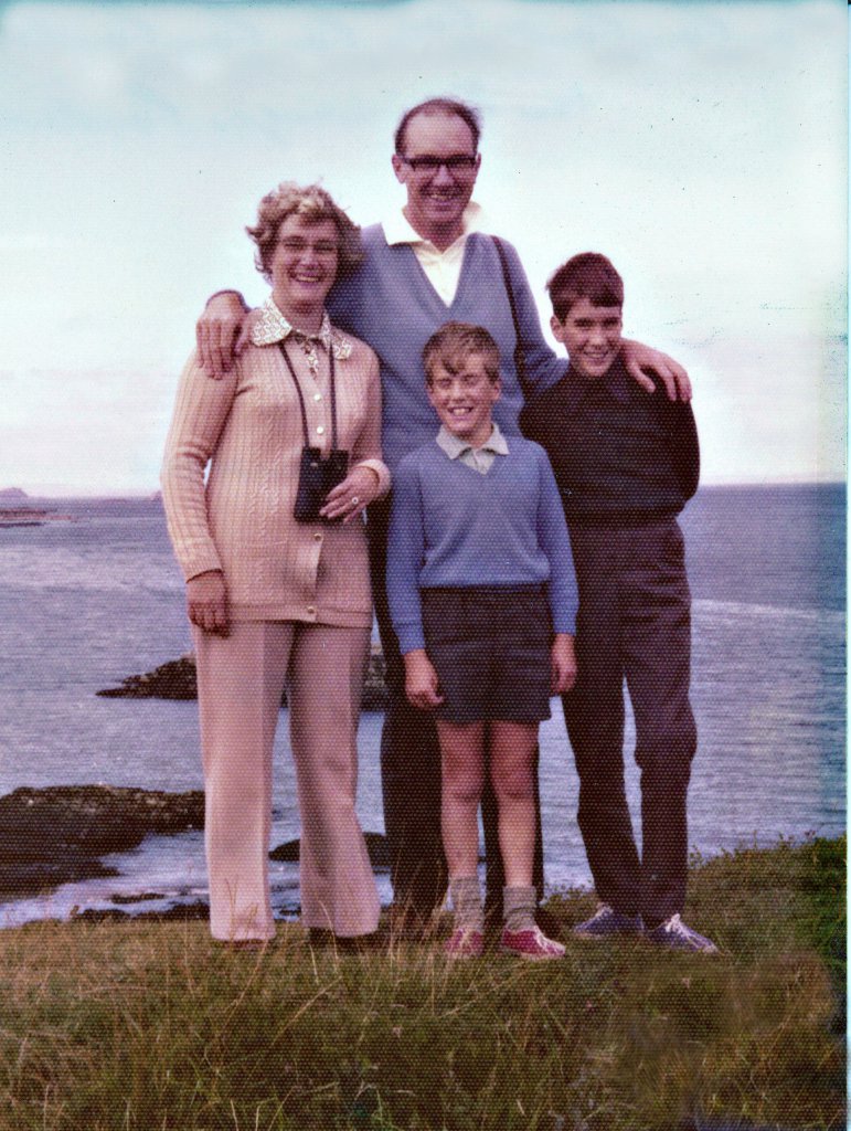 The Pender Family, 1972. Joyce, Burnett, Richard, Andrew